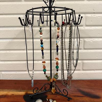 Natural Precious Gemstones w/ Citrine Quartz/Crystal Pendant. raw blue kyanite crystal necklace 
