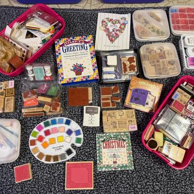 HUGE Arts & Crafts Lot!! 
Stamps Galore!! 