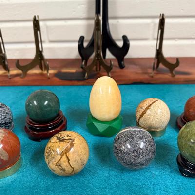 Collection of “Earth Spheres” Semi-Precious Stones 