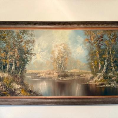 Original “Forster” Oil Landscape Painting 