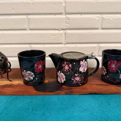 Tea Set w/ Incense-Candle Holder 