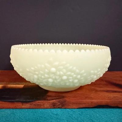 Vintage “Fenton Orange Tree custard glass bowl.”