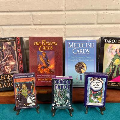 Collection of Tarot Card Decks. 
The 4 Large Sets are unopened. 