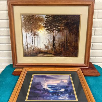 “Quiet Forest” is a signed art print by British artist Gerald Coulson. 
Other Unknown Artist Print 
