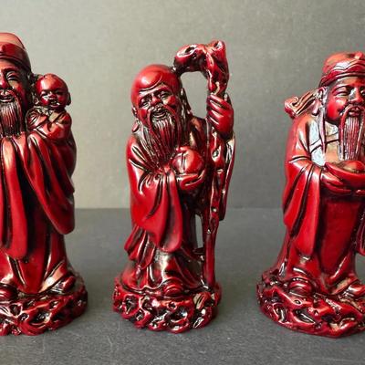 Set of “The Three Star Gods”
 (Fu Lu Shou) 