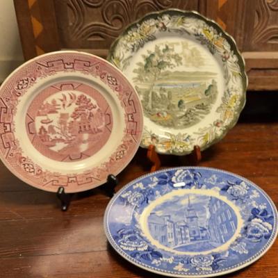 Historic & Transferware Plates – Ridgway Willow, Ridgway Heritage, Wedgwood Old North Church