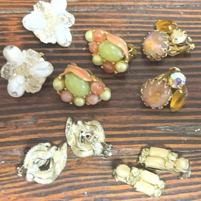 Clip-On Earrings – 1950s–1970s