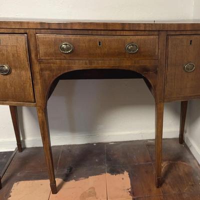 Small Size Sheraton Bow Front Sideboard