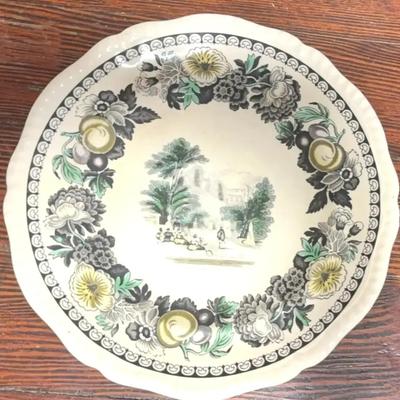 1890s Copeland Spode England Scenic Transferware