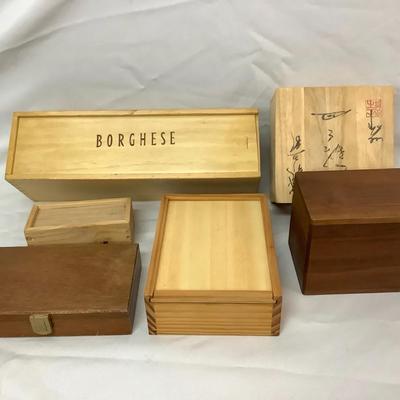 Vintage and Mid-Century Wooden Boxes – Mixed Styles & Origins (c.1950s–1980s)