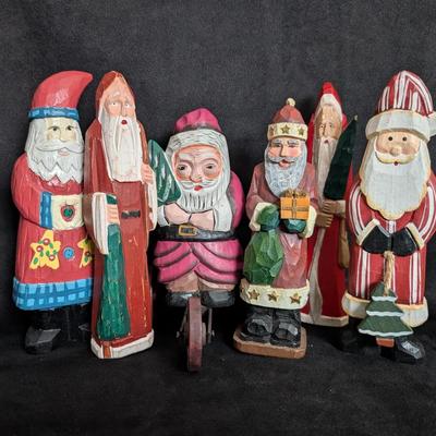 Carved Santas