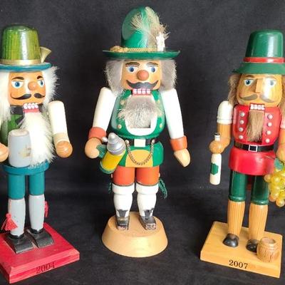 Bavarian Limited Edition Nutcrackers – 2003, 2004 & 2007 (Made in Germany)