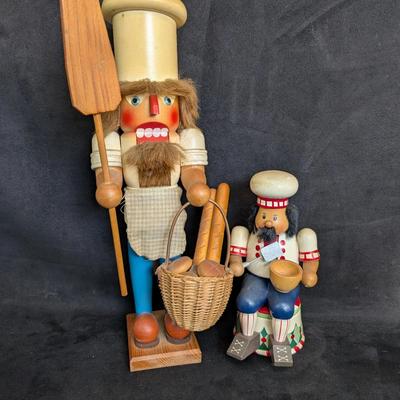 Mid–Late 20th Century Danish Wooden Folk-Art Figures