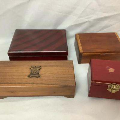 Wooden Boxes – Decorative, Keepsake & Jewelry Cases (c.1970s–1990s)
