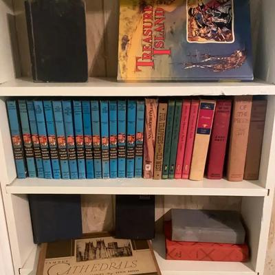 Vintage Book Collection Featuring The Hardy Boys & Treasure Island