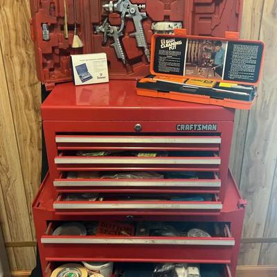 Craftsman Rolling Tool Chest with Tools & Cleaning Kits