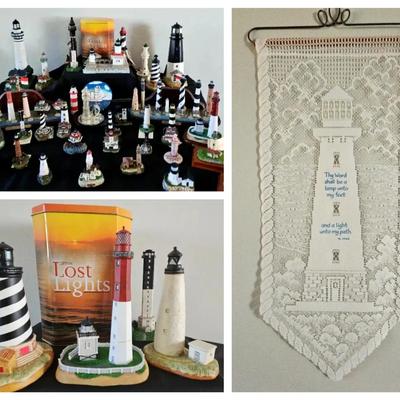 Lefton Lighthouse Collection with Light-Up Models