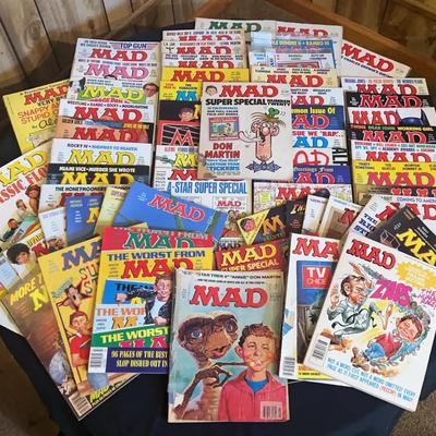 Collection of MAD Magazines (1984–1989) – Approx. 71 Issues