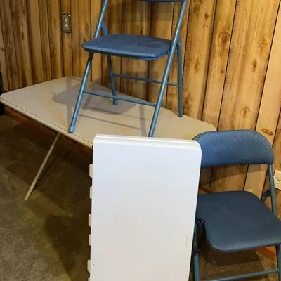 Two Folding Tables & Two Folding Chairs Featuring Lifetime