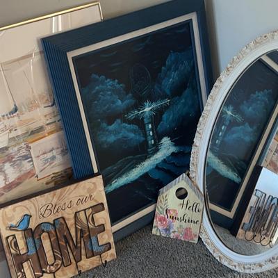 Wall Art & Mirror Collection Featuring Nautical and Inspirational Designs