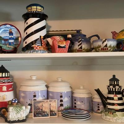 Lighthouse Kitchen Collection – Teapots, Canisters & Décor