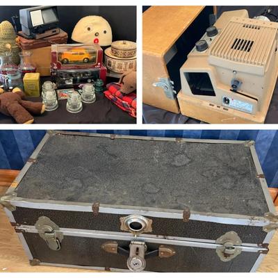 Vintage Collectibles Featuring Trunk, Model Cars & More
