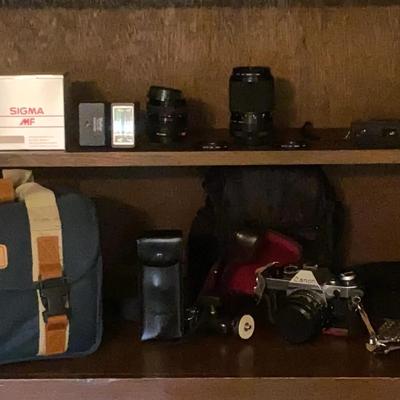 Canon AE-1 Program Camera with Carry Bag & Accessories