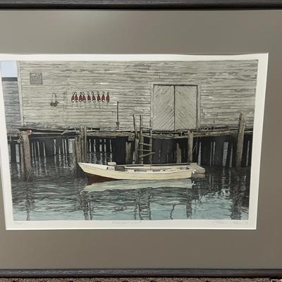 Signed & Numbered Print “Fisherman’s Wharf” by Paul Kell – Edition 33/400