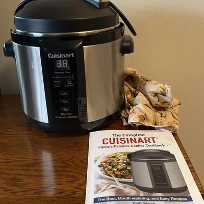 Cuisinart Electric Pressure Cooker with Cookbook – 6-Quart Stainless Steel Multi-Function Model
