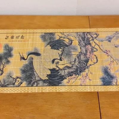 Vintage Rolled Up Art Prints Wood Mat And Paper