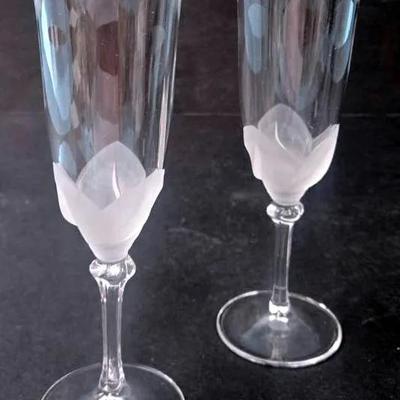 Cristal D"Arques Lead Crystal Champagne Flutes