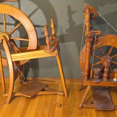 Vintage Ashford Spinning Wheels with Accessories