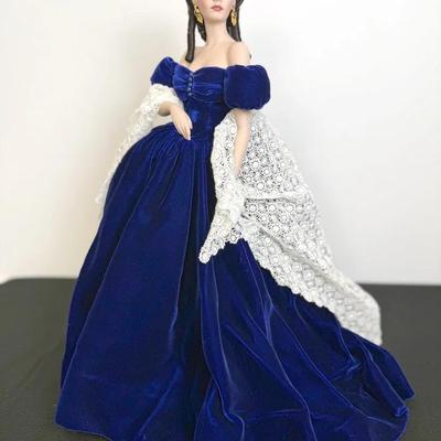 Franklin Mint Scarlet O’Hara Blue Velvet Dress