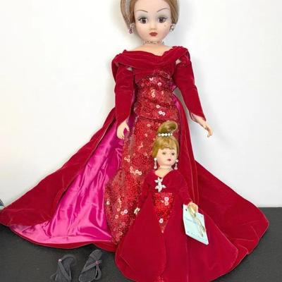 Madame Alexander Re-Introduction Collection, Red Sequence Gown Cissy And Cissette