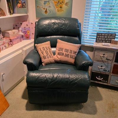 La-Z-Boy leather rocking recliner