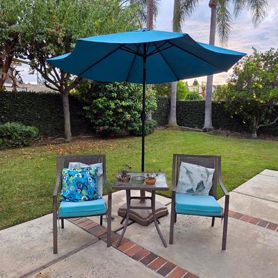 Sale Photo Thumbnail #3: Patio furniture and outdoor umbrella