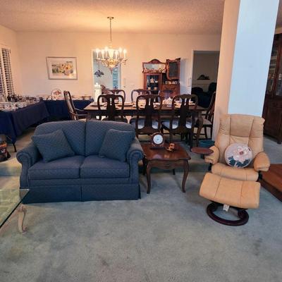 Sale Photo Thumbnail #4: Furniture, including Ekornes Stressless chair with ottoman