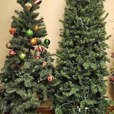 Two Artificial Trees And Tree Stand