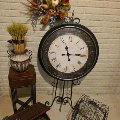 Large Clock With Stand And More