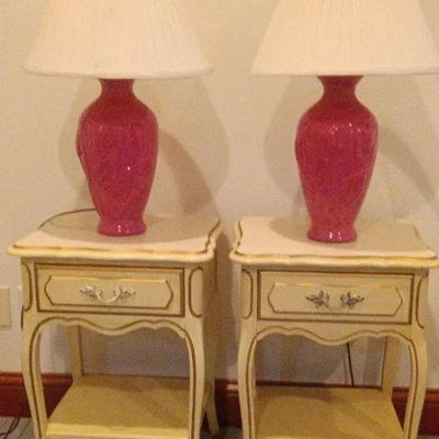 Blonde Night Stands & Lamps