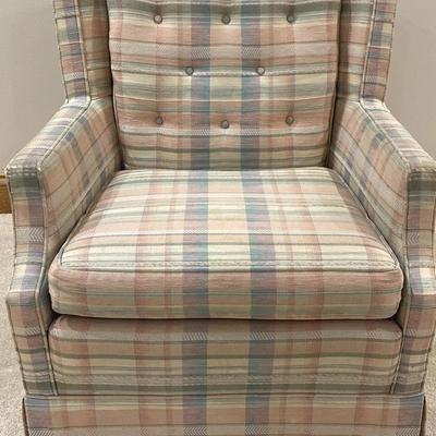 Pastel Plaid Chair