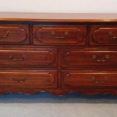 Vintage Henry Margaux Solid Cherry Dresser 