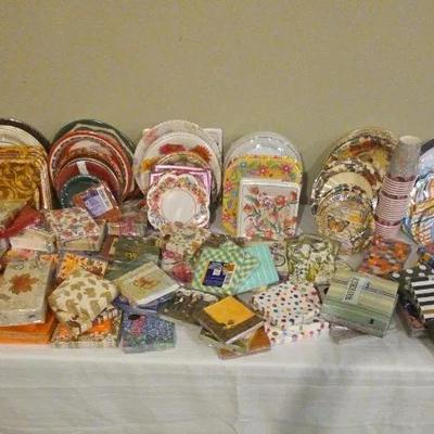 Paper Plates, Paper Napkins And Cups Galore!!