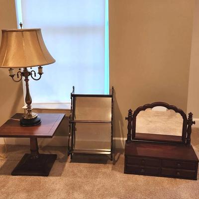 Dresser Top Vanity Mirror, Shelf And More
