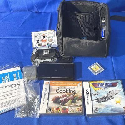 Nintendo DS Lite And Games With Carrying Case