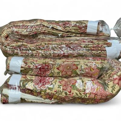 Two Custom Floral Drapes (88 Inch Length)