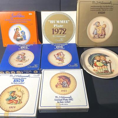 Goebel Hummel Annual Plate Collection 1972, 1979 And More