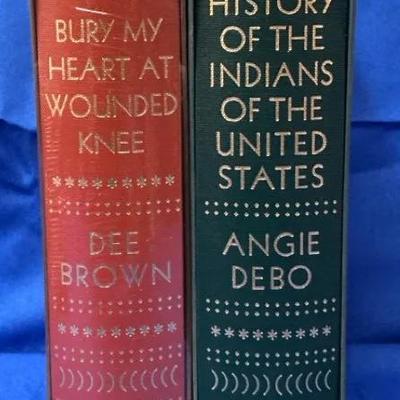 Folio Society Bury My Heart at Wounded Knee & History of the Indians of the United States