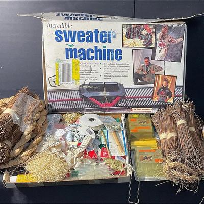 Sweater Machine, Crafts, Yarn, Scissors, And More