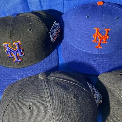 Four New York Yankees World Series Baseball Hats